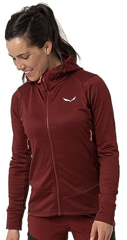Salewa Damen Puez Pl Hooded Jacket W jacken, syrah, S EU