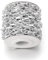 Jaydis 4,5 m Aluminium-Büroklammer-Ketten 10 x 4,5 x 1,3 mm ungeschweißt oval Gliederkette Halskette versilbert mit Spule für Bastelarbeiten Armbänder Schmuckherstellung