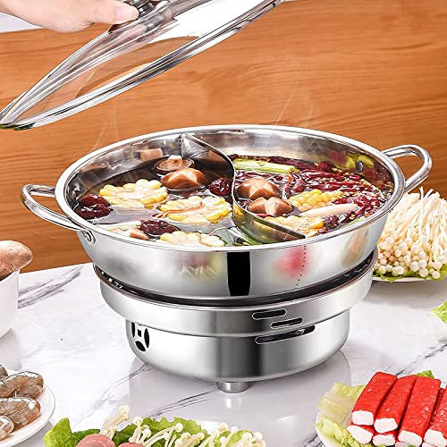 AIBOLO Mit Topf Campingkocher,Teelichter Kochen Ohne Strom, Camping Teelichtofen Geeignet FüR Blackout Vorsorge Und Notfallpaket-withlid24cm+28cm