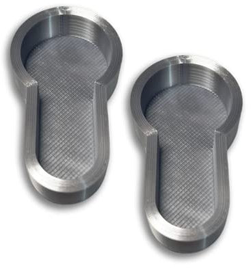 Lock Draught Excluder Keyhole Cover Push Fit Cap, Keep Draught and Cold Out, Easy to Install Pack of 2 (Silver)
