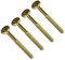 TERF® M6 X 100mm Furniture Joint Connector Bolts M6 (6mm) X 100mm Barrel Bolts Hex Allen Key Socket Flat Head Connector Bolt Screw Zinc Yellow Finish for Crib Baby Bed Cots Furniture - Pack of 4