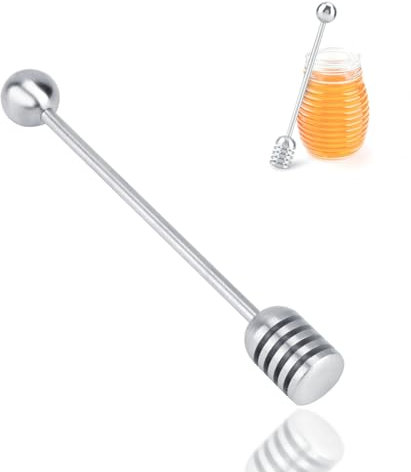 Cuillère À Miel, Cuillere Miel De Serveur Baguette en Acier Inoxydable 304 pour Récipients De Pot De Miel 6,3 Pouces