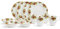 Royal Albert Tableware Set, Made with Fine Bone China, Old Country Rose Breakfast Set, Floral Patterns and Gold Details, 12pcs