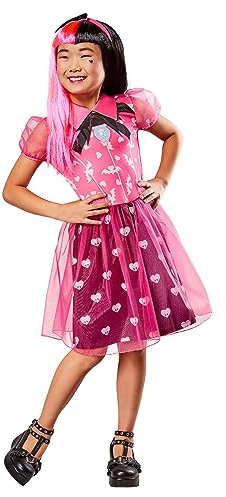 Rubies Draculaura Classic Kostüm für Mädchen, Kleid und Stirnband, offizielles Monster High Kostüm für Karneval, Weihnachten, Geburtstag, Party und Halloween. Halloween