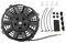 BOROCO 7in Slim Electric Radiator Cooling Fan Thermo 12V Universal with Mounting Kit