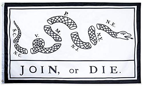 Flagge, 90 x 150 cm (ohne Fahnenmast), 90 x 152 cm, Revolutionärer Krieg, Ben Franklin Historic History Colonies