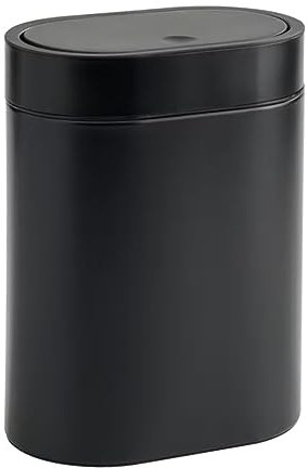 Touch-Top-Mülleimer Ikea BROGRUND Abfalleimer für Bad und Küche - 4 Liter - 21x14x27cm - aus Metall - schwarz