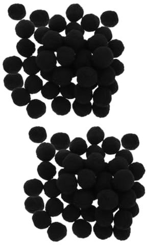 SHINEOFI 100 STK Hochelastischer Haarball Hutkugeln Selber Machen Bommel Pompons Für Schals Pompons Für Mützen Flauschige Mütze Weihnachtsdekoration Kleidung Polyester Kleines Fellknäuel