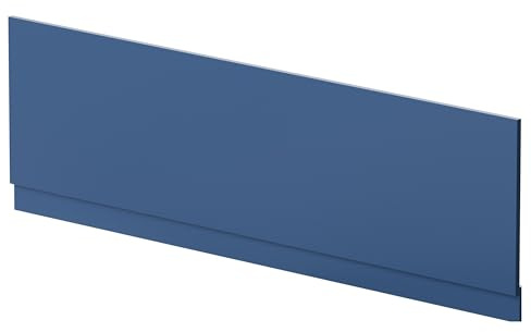 Balterley Front Bath Panel Covering with Plinth 1800mm, MDF Bath Panels, Satin Finish, Straight Front Bathroom Panels for Bathtub, Water Resistant Side Panel for Bathroom Baths (Blue)