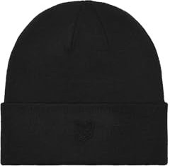 Lyle & Scott Tonal Eagle Beanie Jet Black, jet black, Einheitsgröße