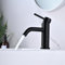 Mitigeur de Lavabo, DETBOM Robinet de Lavabo Réglable Chaud et Froid, Robinet Salle de Bain Monocommande, Robinet en Acier Inox, Aérateur Amovible, Sans Plomb, Noir