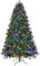 Asinse Pre-Lit 7ft Christmas Tree, 1200 PE+PVC Branch Tips, 450 Multicolor & Warm White LED Lights, 9 Chasing Modes, Hanged Branches, Metal Satnd，Christmas Decoration
