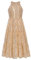 GRACE KARIN Mädchen Ärmellose Neckholder Kleid Hochzeit Partykleid Pailletten Kleid in A-Linie Gold 6 Jahre