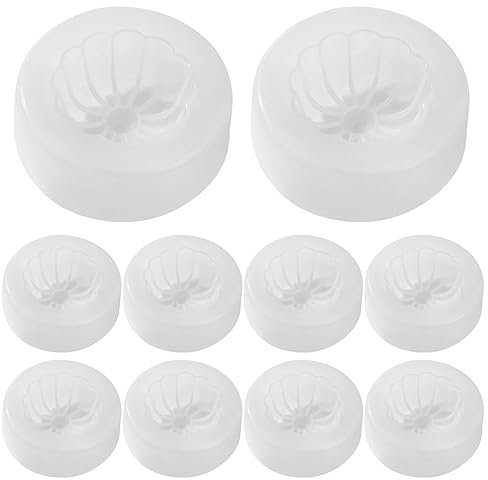 CUCUFA Baozi Maker 10pcs Nicht-Stick glatt waschbar gedämpftes gefülltes Brötchen-Knödel Schimmelpilze DIY pp Food Grade Kuchengebäckmomo Maker für Home Kitchen Restaurant, Bao Buns