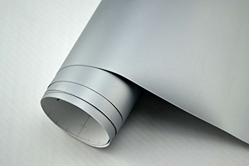 Neoxxim 34,6€/m² Auto Lackschutzfolie Matte Folie Silber MATT – 17 cm x 152 cm Ladekantenschutz Einstiegsleisten Schutz Zierleisten Schutzfolie Stoßstangenschutz Kantenschutz