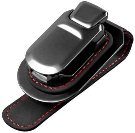 Wildleder Auto Sonnenblende Brillen Aufbewahrung Clip Sonnenbrille Neueste Taste Zubehör Auto M für BMW V7C9 Style