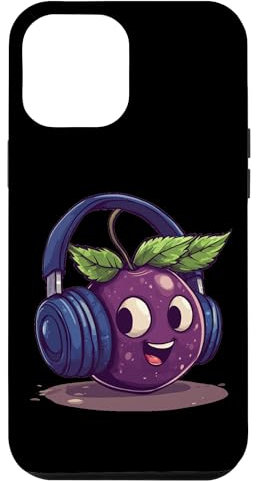 iPhone 12 Pro Max Fruits with Headphones for Huckleberry Lovers Case