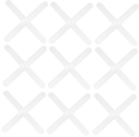 Gadpiparty 1000pcs Cross Shaped Tile Spacers Leveling Clips for Accurate Positioning of Ceramic and Porcelain Tiles Thickness Reusable and Easy to Install Grout Spacers for Home Renovation