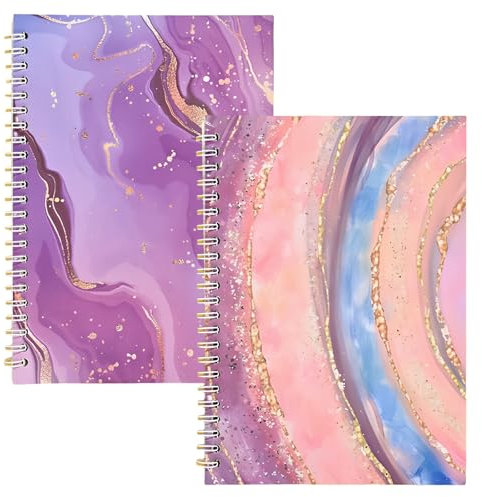 YUZHEDM 2 Stück Aufkleber Sammelalbum 210 mm * 148 mm Stickeralbum 32 Seiten Wiederverwendbare Sticker Stickerbuch Leer zum Sammeln Doppelspiralbindung Sticker Sammelalbum Sticker Album