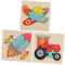 Supvox 3 Stück Puzzle rätselbuch laubsägen für Educational Toys kleinkinderspielzeug zabawki stymulujące rozwój Safe Toy Holzrätsel Holzspielzeug Kleinkind rätsel hölzern