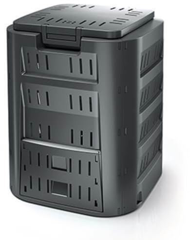 Komposter Kompostbehälter Gartenkomposter Thermokomposter Schwarz 220L oder 320L (320L)