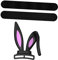 DIYEAH Bunny Ear Headphone Decor Adorable Silicone Rabbit Ears Attachment for Gaming Headset Easy Installation Lightweight Durable for Cosplay Parties