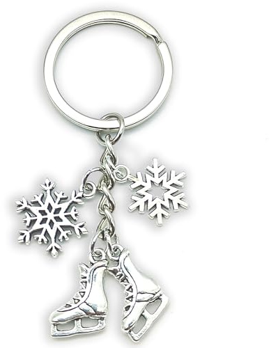 Zynara Schlüsselanhänger Schlittschuhe, Geschenke für Eislaufbegeisterte, Ein Geschenk für Skater, Trainer, Geschenk für Sportliebhaber