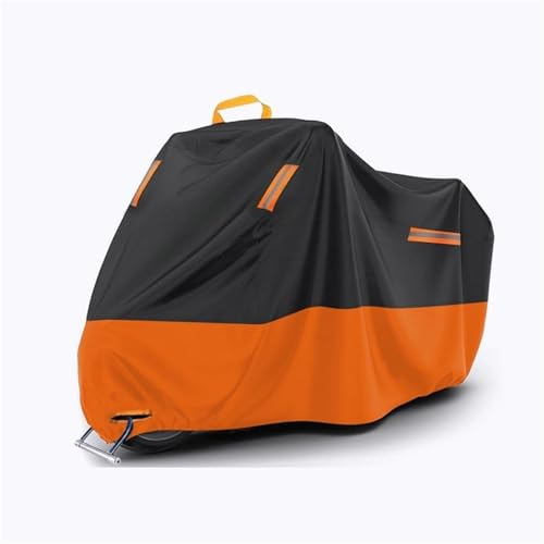 Housse De Moto Imperméable pour Harley-Davidson Road Glide avec Bandes Réfléchissantes, Trous De Verrouillage Et Sac De Rangement