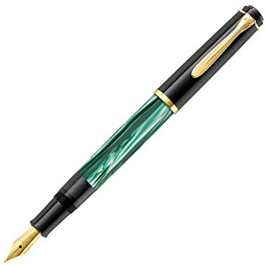 Pelikan Elégance M200 Füllfederhalter, Spitze EF 1,9 x 14,3 x 1,9 cm grün marmoriert