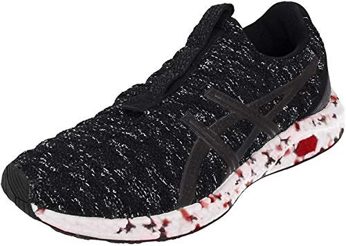 Asics Men's (F) HyperGEL-KENZEN Road Running Shoe, Black/White/Red, 7 UK