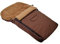 BAMBINIWELT Winterfußsack (90cm) für Jogger Buggy Schlitten FLEECE UNI (Braun)