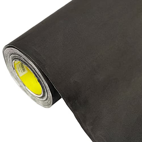 folimac Mikrofaserstoff Folie Selbstklebende Wildleder Optik Autofolie Innenraum Stretch Dehnbar Stoff Velours 34,82€/m² (Schwarz, 200x142cm)