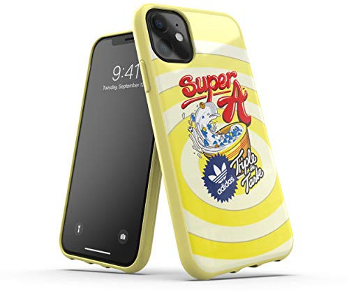adidas Originals Compatible with iPhone 11 Case Moulded Bodega Mobile Phone Protective Cover Yellow