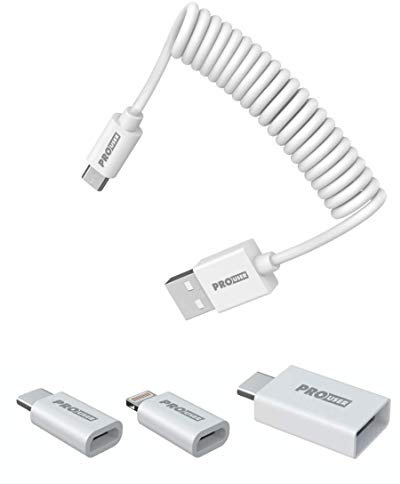 Pro User All-in-1 USB-Kabel: Ein Allrounder der Spitzenklasse mit 6 Anschluss Kombinationen: USB Lightning Anschluss fürs iPhone, USB-C und Micro USB Anschlüsse für universelle Kompatibilität