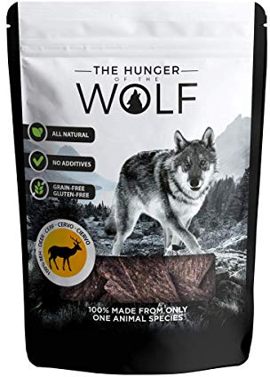 The Hunger of The Wolf Rehfleisch-Hundesnack, Wild, 0,2 kg