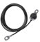 LFJ Fitness Cavo Acciaio, Fune Corda Palestra Filo Acciaio Attrezzature Palestra in Casa Multifunzione Accessori fai da te (2,5 m con Gravity Ball)