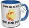 Lustige Tasse mit Spruch - Witzige Kaffeetasse Ich kam, SAH und Hatte direkt keinen Bock! Geschenkidee Büro (C: Blau)