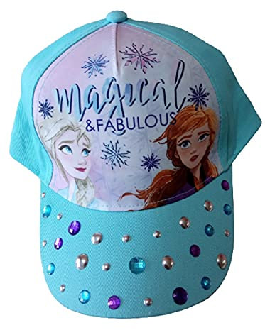 Disney Frozen Elsa & Anna Cap Sommer Baseballmütze Blau 52 cm