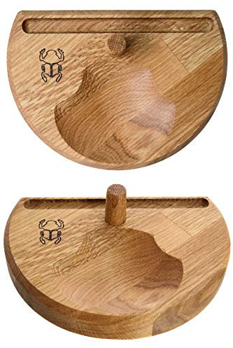 Kaya Bauunterlage für Wasserpfeifenköpfe mit 18.8 mm Halterung (20x14,5 cm, Eichenholz)