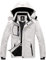 GEMYSE Herren wasserdichte Skijacke Winddichte Fleece Outdoor-Winterjacke mit Kapuze (Weiß 02,M)
