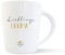 mintkind® Kaffeebecher Lieblings Uroma | Porzellan Kaffee Becher Tasse Weiß | Geschenk für Großeltern | Für die Uroma Geburtstag, Ostern, Weihnachten | Geschenkidee Teetasse