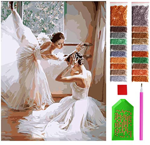 ARTULIO Diamond Painting Set - Ballettprobe mit Tänzerinnen - 30x40 cm – 5D Diamant Painting Bilder, Diamond Painting Erwachsene