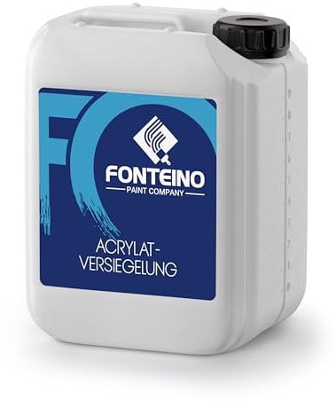 Bodenversiegelung Acrylat Versiegelung für Beton Boden Beschichtung Farblos 5L