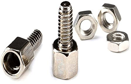 100 stücke 5 + 7mm SEX Head Spacer Schraube und Mutter Geeignet für D-Sub VGA DB9 DB15 DB25 RS232 COM Serial Connector