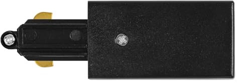 LEDVANCE TRACKLIGHT Hauptstromleitender Verbinder, schwarz, leitet den Strom aus dem Stromauslass in das Schienensystem, modernes, loftartiges Design