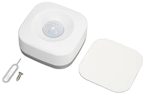 Intelligenter Bewegungssensor, WLAN-PIR-Infrarotsensor, APP-Steuerung, Alarmfunktion, Verknüpfter Platzsparender Weißer Bewegungsmelder, Geeignet für Schlafzimmer, Balkon, 110 ° Breiter Erfassungswink
