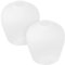 Uonlytech 2 Pièces Verre Dépoli Abat-Jour Remplacement Globe Lustre Abat-Jour Mini Pendentif Plafonnier Luminaire Lumière Couverture Pour Ventilateur De Plafond Lumière Applique Murale