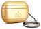 Dreem Om AirPods Pro 2 Vegane Ledertasche - Kompatibel mit Apple Bluetooth Wireless Earbuds für iPhone - Gold