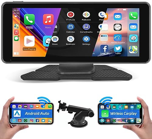 Tragbares Autoradio Wireless Carplay Android Auto Mirror Link, 6,86-Zoll-Touchscreen-Display Bildschirm im Dash Multimedia-Player Bluetooth-Freisprecheinrichtung, FM, AUX, TF Audio-Empfänger