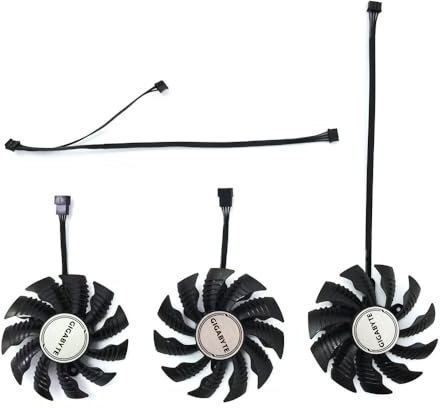 Cooling Fan For GIGABYTE RTX 3080 TI GAMING RTX 3080 3090 EAGLE OC Three Fan Graphics Card Cooling Replacement T129215SU 4PIN (Color : 1Lot)